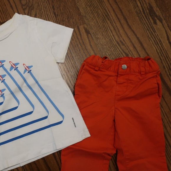 Jacadi t shirt, size 4 and pants size 3, UEC - Picture 8 of 9